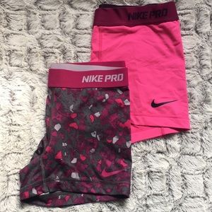 Nike pro compression shorts